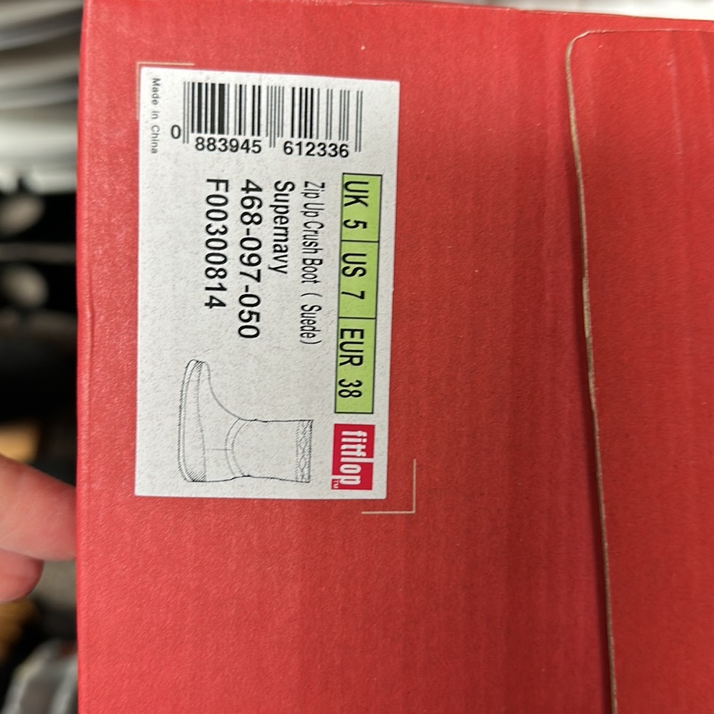 Fitflop comfy blue platform suede ankle boots - Picture 8 of 8